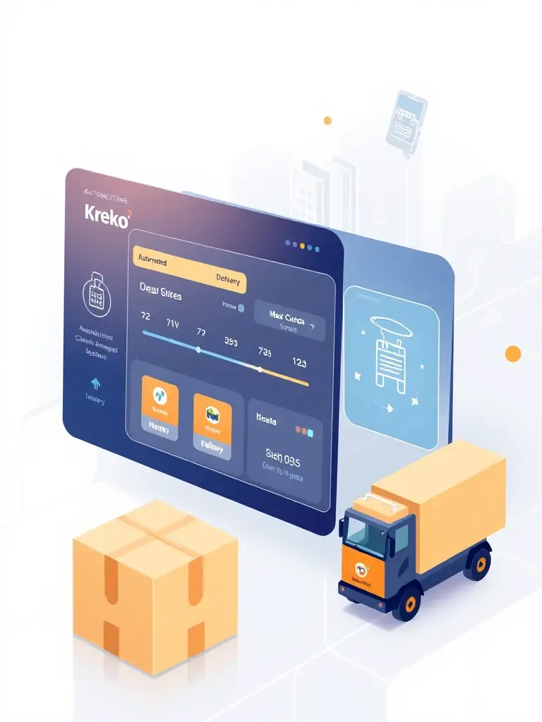 A screenshot of Kreko's supply chain management system, highlighting the automated ordering and delivery processes that ensure timely restocking for franchise stores.