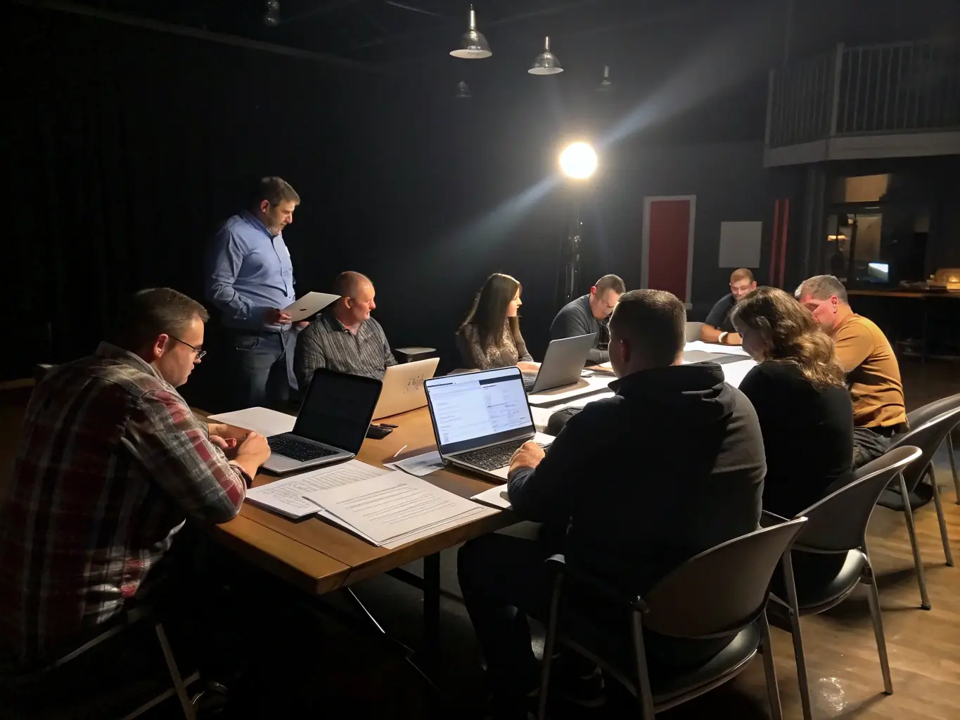 A group of happy franchisees participating in a Kreko training session, showcasing the supportive community and knowledge sharing. The image should convey a sense of collaboration and empowerment.